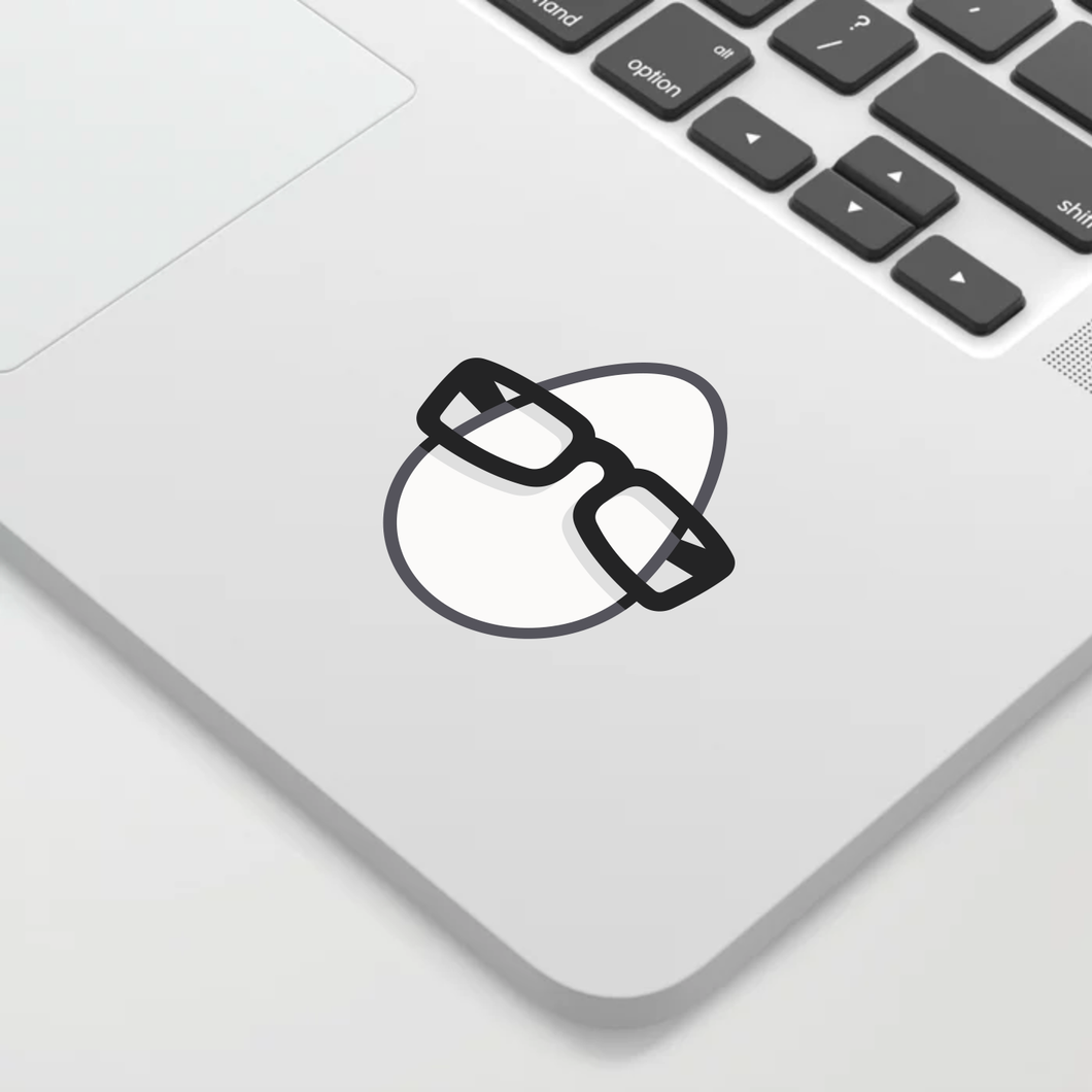 egghead notebook sticker